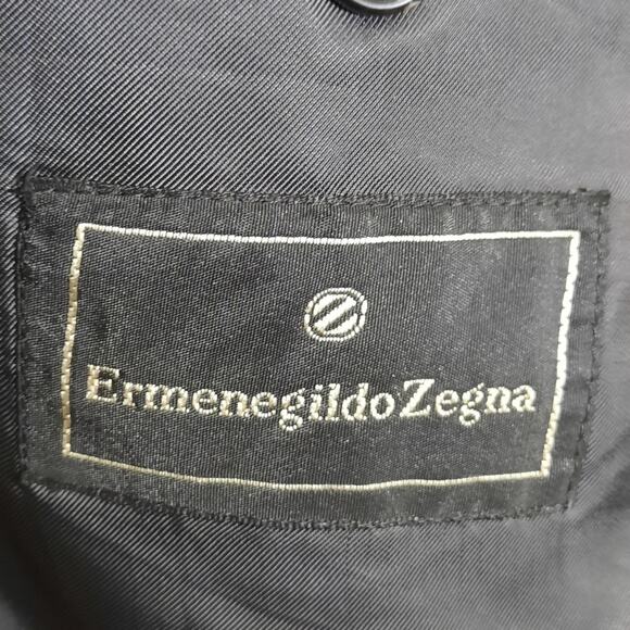Ermenegildo Zegna 44L Blazer Super 100s Grey Wool Drop 7 Saks Swiss Made - Picture 3 of 8